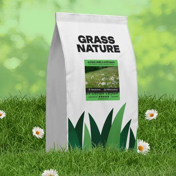 Alpine lawn grass with flowers 50 kg 1007 photo
